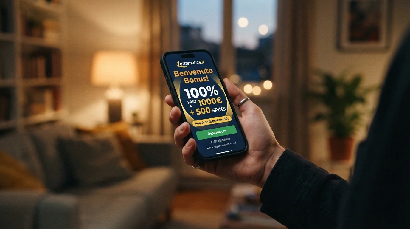 Schermata di un bonus di benvenuto su app casinò Android con wagering e validità in evidenza